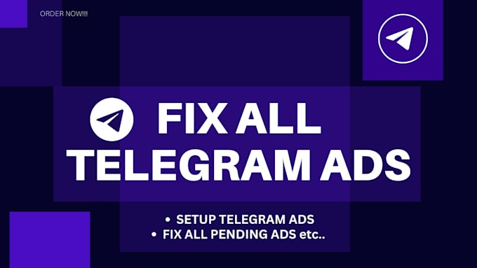 Gig Preview - Fix all telegram ads setup, telegram ads