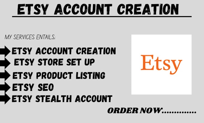 Bestseller - do esty account creation esty shop setup, esty SEO listing