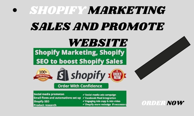 Gig Preview - Do shopify marketing sales funnel, promote shopify website, boost shopify sales