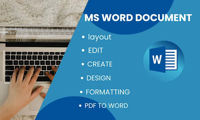 Gig Preview - Design and format your microsoft word document