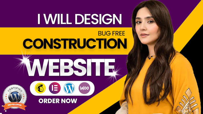 Gig Preview - Design construction, roofing, plumbing, and handyman website