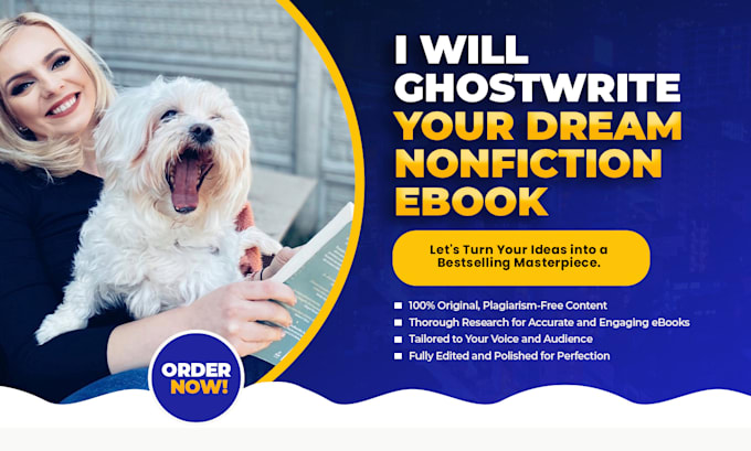 Gig Preview - Ghostwrite your dream nonfiction ebook as an ebook ghost writer