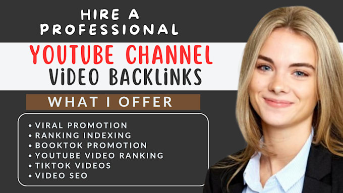 Gig Preview - Boost youtube channel and tiktok instagram video with premium backlink promotion