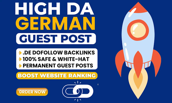 Gig Preview - Do high da authority german de dofollow seo backlinks for quality link building