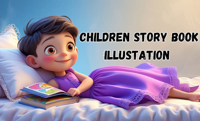 Gig Preview - Create 3d children book illustration, storybook art, kids picture book for KDP