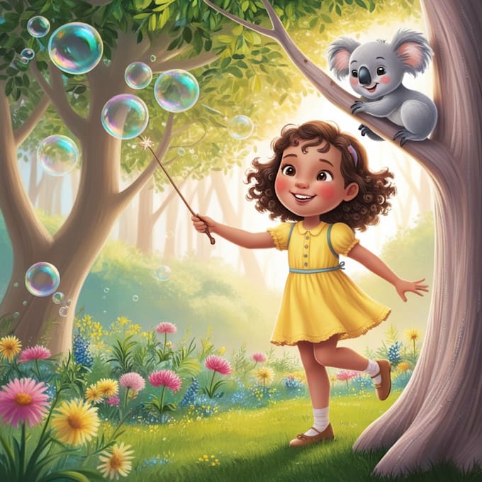 Gig Preview - Illustrate children story book illustration 3d children story book illustration