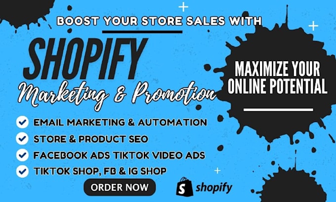 Gig Preview - Boost shopify sales, shopify promotion, klaviyo email marketing, fb ads setup