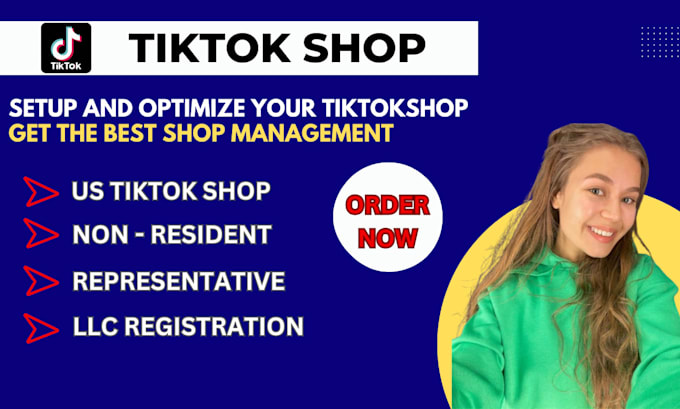 Bestseller - set up your USA tiktok shop llc registration ein and non resident representative