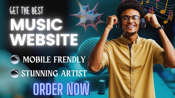 Bestseller - music website, artist website, dj website and podcast website