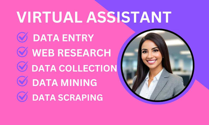 Gig Preview - Do data entry, web research, data mining, data collection ,data scraping