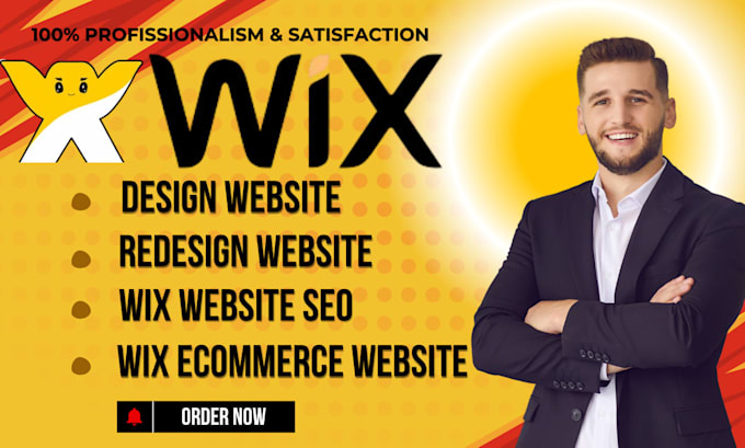 Gig Preview - Build wix website, design wix website, redesign wix ecommerce website, wix store