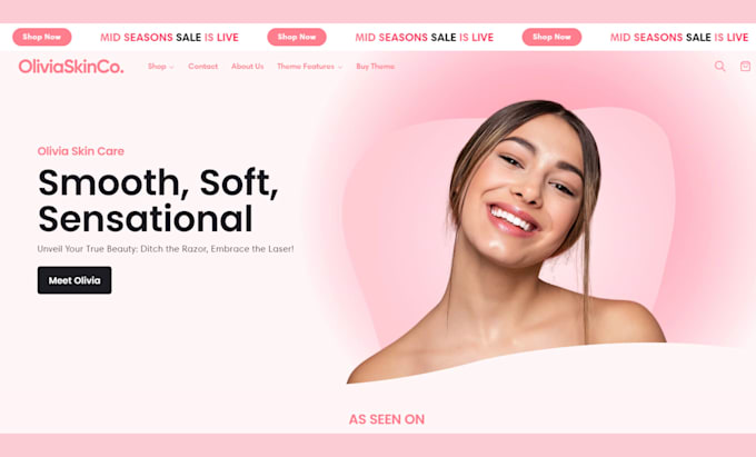 Gig Preview - Design shopify website, design shopify store, shopify website redesign