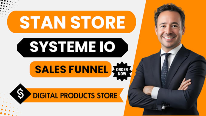 Gig Preview - Do systeme io sales funnel, stan store design, stan store marketing, stan store