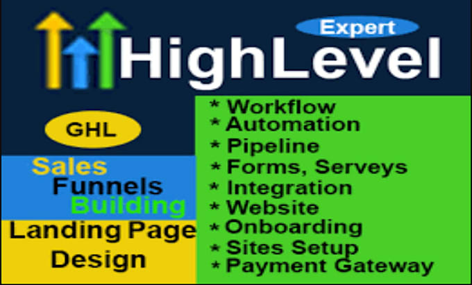 Gig Preview - Build gohighlevel landing page, sales funnel, website ghl