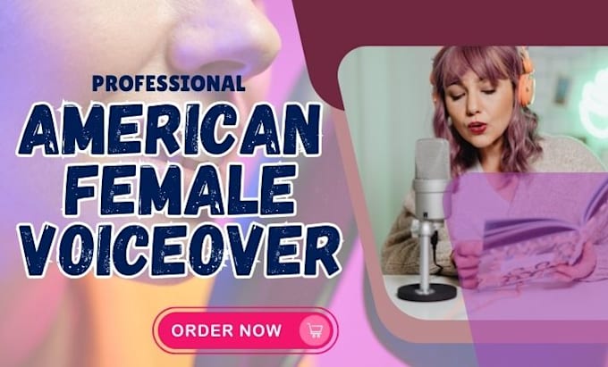 Gig Preview - Record a professional american female voice over in english voiceover