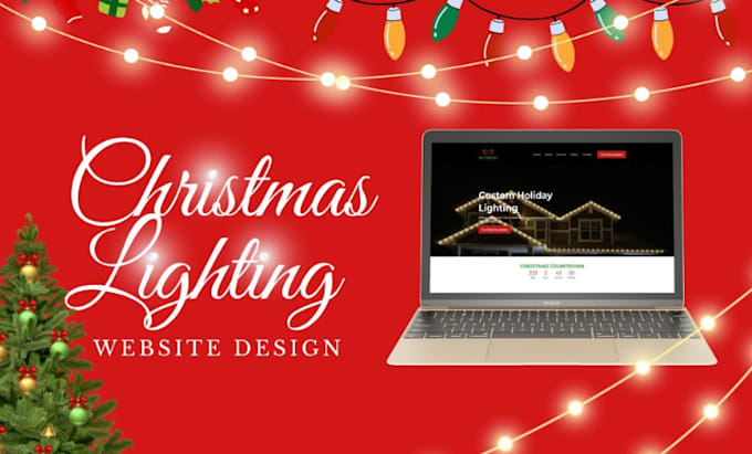 Bestseller - design christmas lightning website holiday lighting website christmas décor site