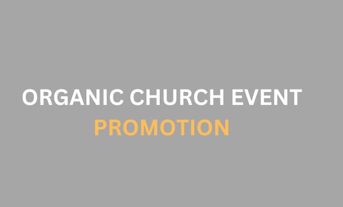 Gig Preview - Organic HTML church promotion church event marketing