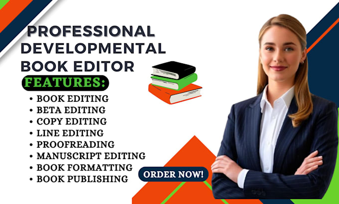 Gig Preview - Developmental editor proofread book edit ebook formatting memoir fiction novel