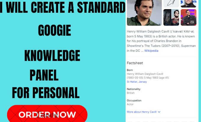 Gig Preview - Create a standard and approve google knowledge panel for personal or company