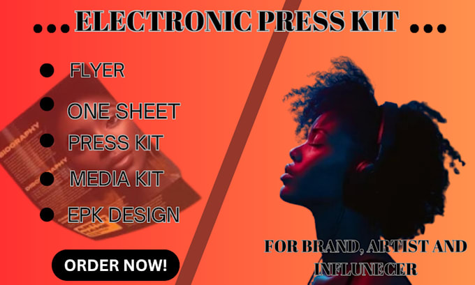 Gig Preview - Design a clickable one sheet artist press kit  tailored to your brand