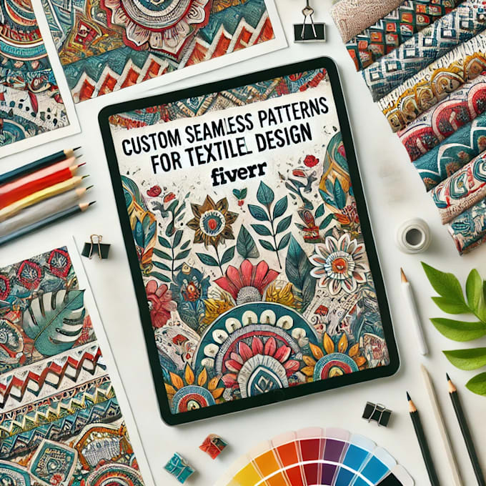 Gig Preview - Design a seamless repeat of patterns for any textile print