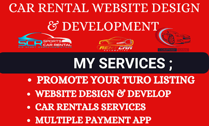 Gig Preview - Create turo car website for your rental business