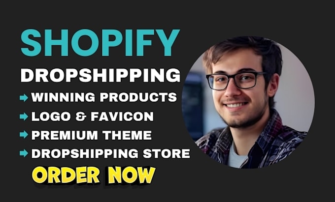 Gig Preview - Build a professional shopify dropshipping store or dropshipping website design