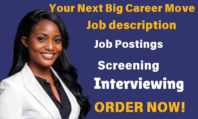 Gig Preview - Handle job postings, recruit top talent, provide resume data base of job seekers