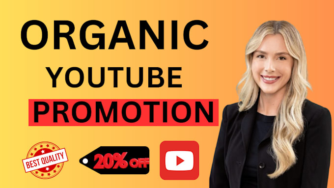 Gig Preview - Do organic youtube promotion for your video to grow your views