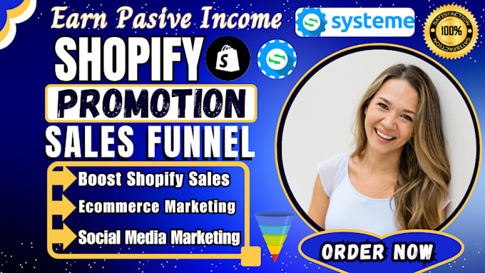 Gig Preview - Promote shopify store, sales funnel, shopify sales and ecommerce marketing