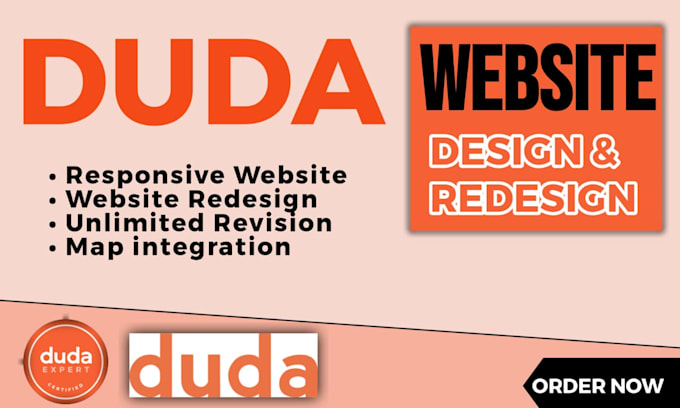 Gig Preview - Design redesign duda website landing page fix update duda website issues seo