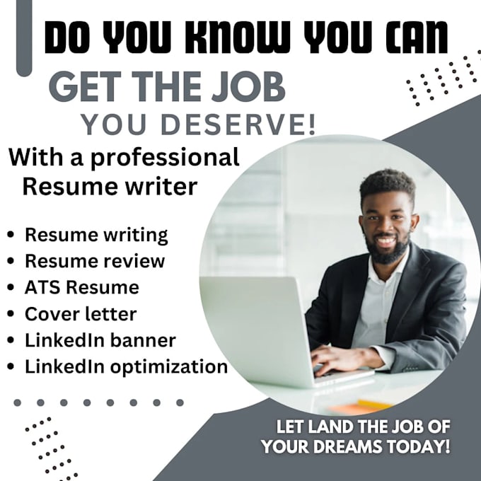 Gig Preview - Do professional resume writing and CV design for job seekers