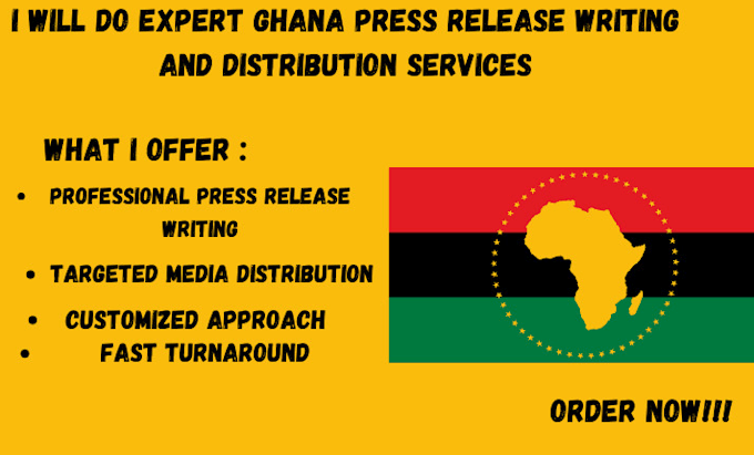 Gig Preview - Do expert ghana press release writing and distribution services