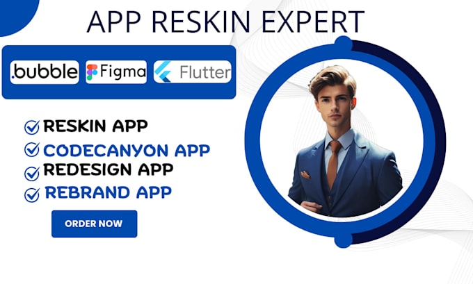 Bestseller - reskin app redesign rebrand flutter app, codecanyon app, ios android app