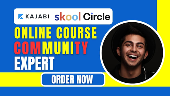 Gig Preview - Setup skool kajabi circle so thinkific online course creation community website