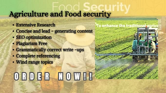 Gig Preview - Write articles or blogs on agriculture and gardening