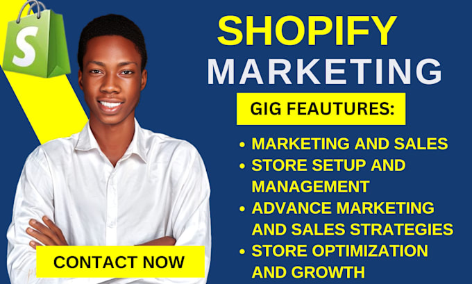 Gig Preview - Do complete shopify marketing store optimization to boost shopify sales