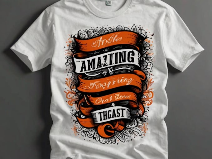 Gig Preview - Make amazing, typography graphic t shirt design