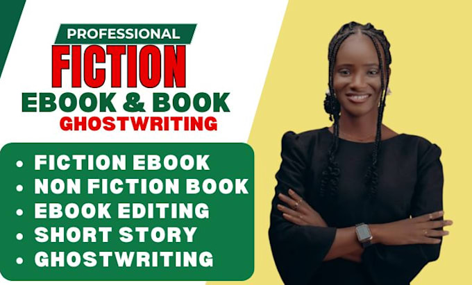 Gig Preview - Be your fiction ghostwriter self help ebook book writer nonfiction ghostwriter