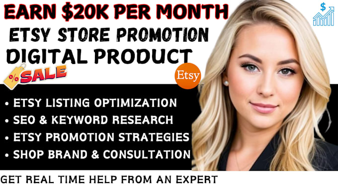 Gig Preview - Do esty store esty promotion esty listing esty product to boost esty sales