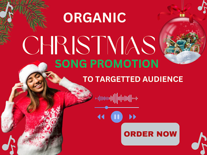 Gig Preview - Do organic viral christmas music, spotify music promotion to USA active audience