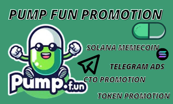 Bestseller - do pump fun promotion,telegram ads,cto trading pill to gain 90m token investors