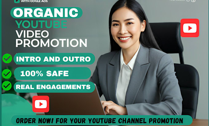 Gig Preview - Do organic youtube promotion, you tube monetization and channel promotion