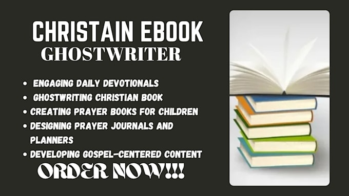 Gig Preview - Christian ghostwriting, daily devotional book writer, ghost ebook prayer journal