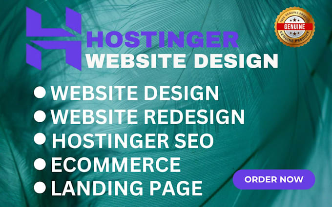 Gig Preview - Build hostinger website wordpress website design wordpress hostinger