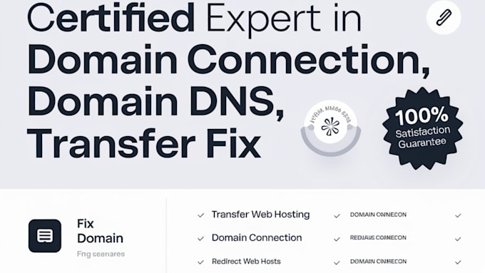 Gig Preview - Connect domain, fix and transfer any domain to any website