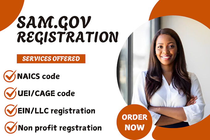 Gig Preview - Help with sam gov, non profit registration, naics code, uei cage code