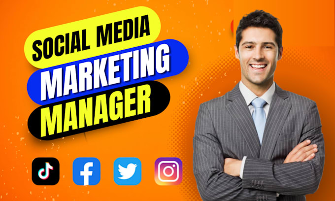 Gig Preview - Be your social media marketing manager and content creator