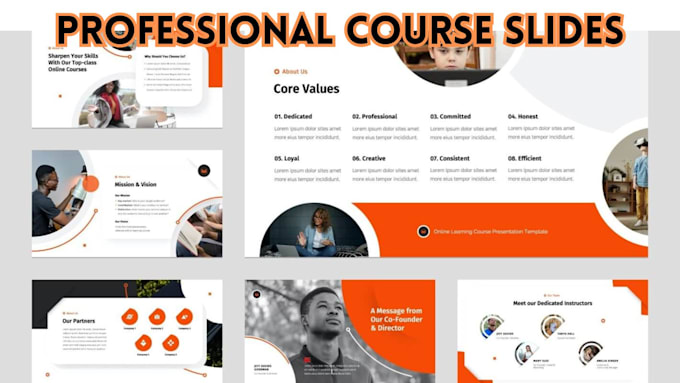 Bestseller - design slides for the course, lessons, modules, training, webinar, canva