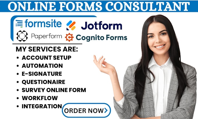 Gig Preview - Create contact form payment form quiz form using google form type form jotform